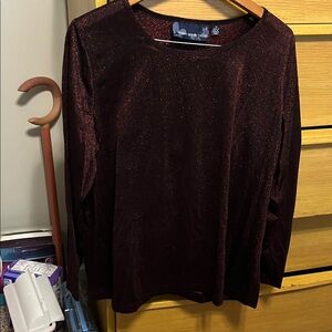 Susan Graver Style long sleeved top